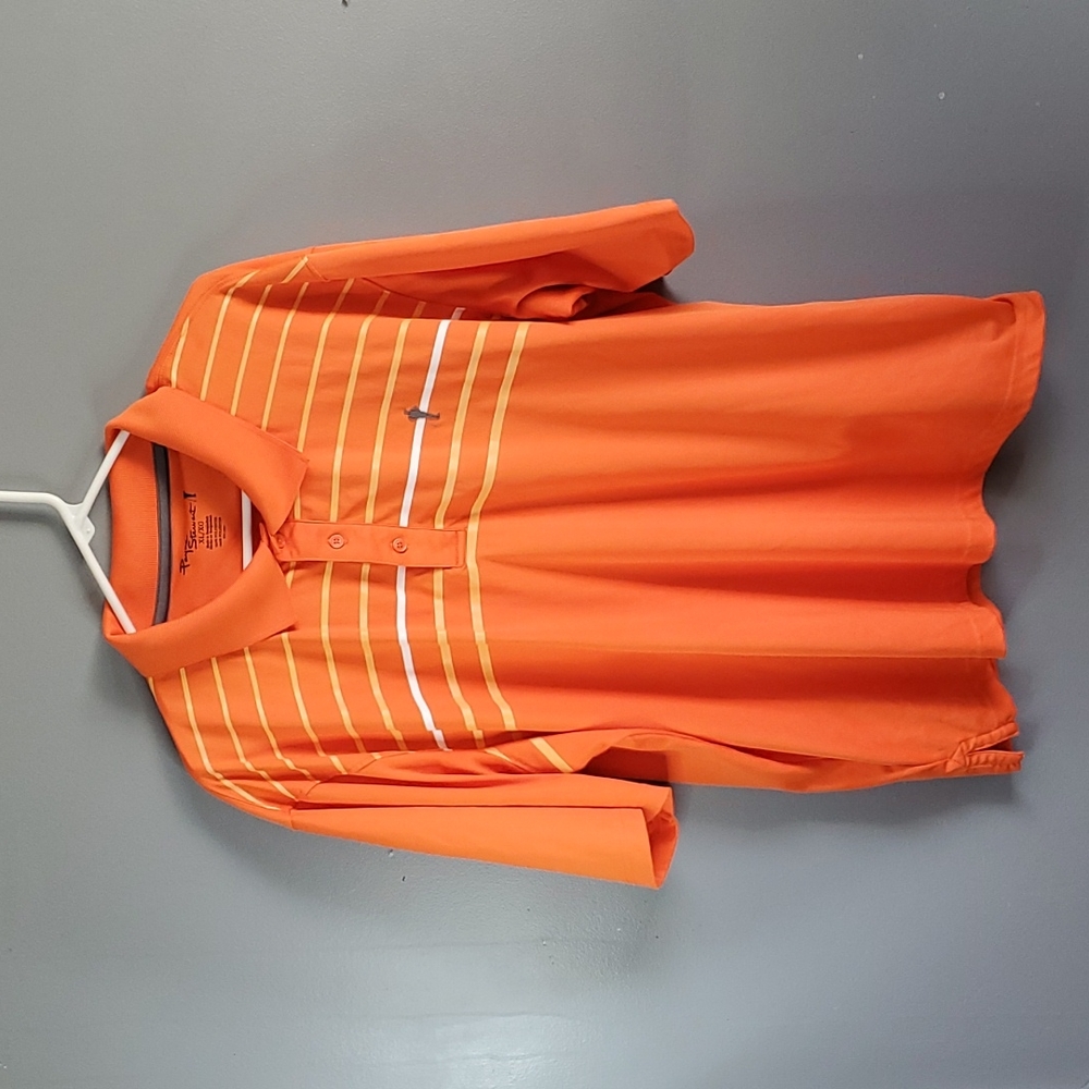 Payne Stewart, orange, polo, short sleeve, size XL